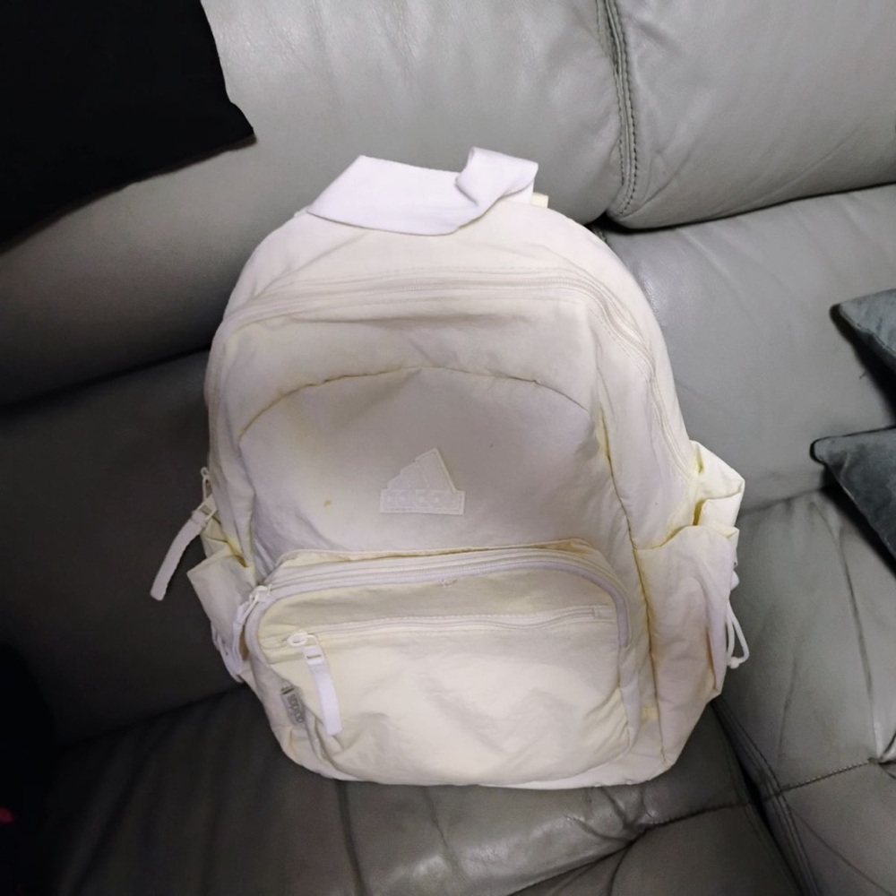 adidas White Backpack